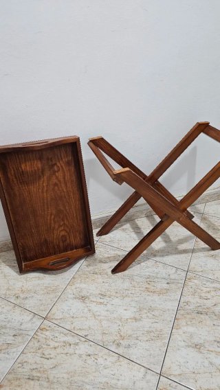 Mesa Auxiliar Plegable Madera
