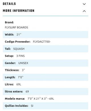 Tabla de surf Flysurf 7'0 Double Agent e invento.