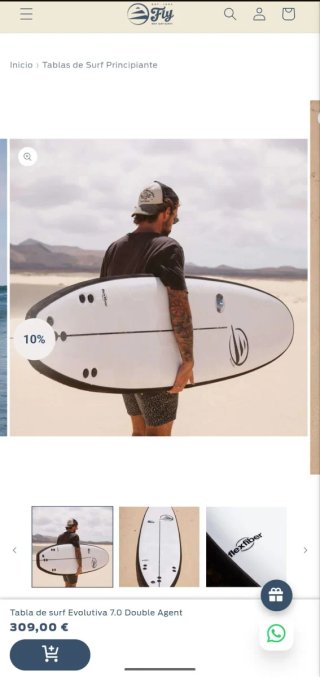 Tabla de surf Flysurf 7'0 Double Agent e invento.