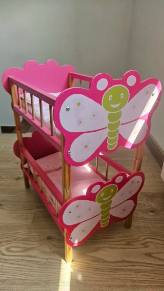 Cuna gemelar para muñecas