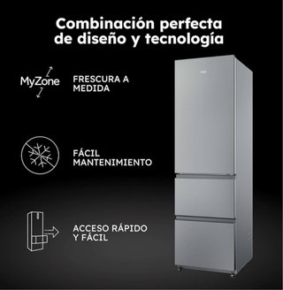 Frigorífico Haier Inox, 2 meses de uso