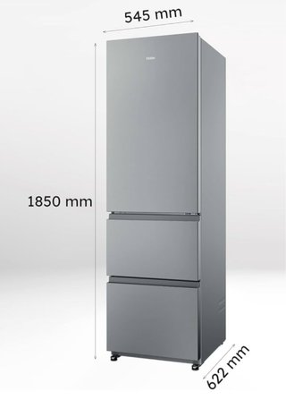 Frigorífico Haier Inox, 2 meses de uso