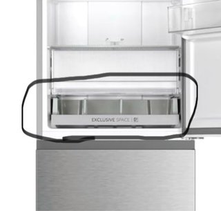 Frigorífico Haier Inox, 2 meses de uso