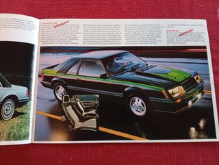 Ford Mustang Cobra Thunderbird Depliant Brochure