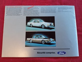 Ford Mustang Cobra Thunderbird Depliant Brochure