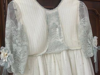 Traje de Comunión Niña Blanco y Verde