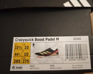 Zapatillas Adidas Crazyquick Boost Padel Talla 44