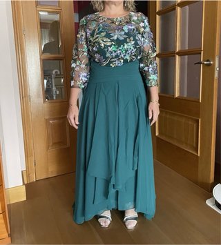 Vestido fiesta verde M/42 sin estrenar