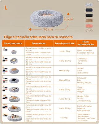 Cama para perro suave y cómoda