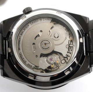 Reloj Seiko 5 Automático Negro/Plata