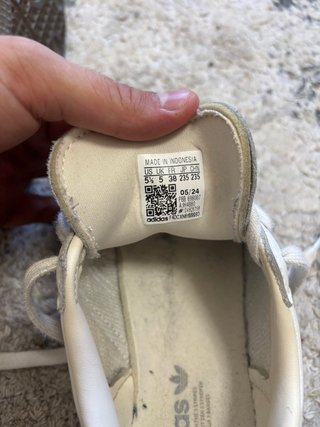 Adidas Samba Brancas e Cinzentas Tam 38