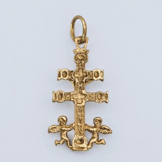 Colgante Cruz Caravaca Oro 18k
