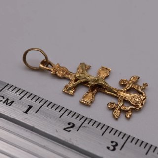 Colgante Cruz Caravaca Oro 18k