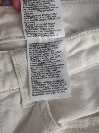 Shorts H&M bianchi panna