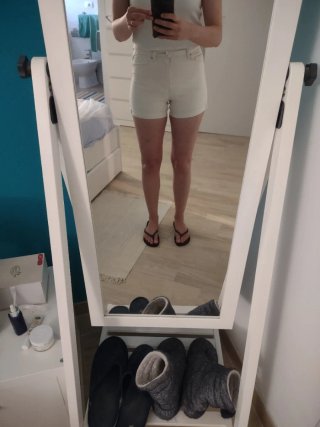 Shorts H&M bianchi panna