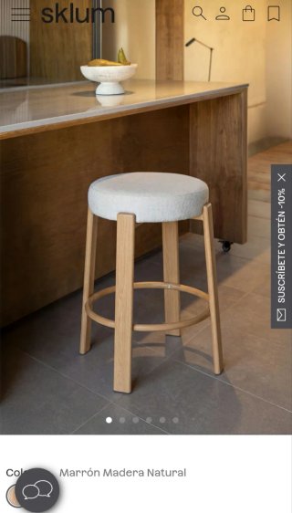 Taburete Sklum Jolie 65cm