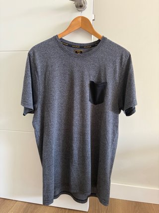 Camiseta hombre gris/negro manga corta Talla XL(L)