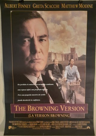 Cartel Cine Original The Browning Version (1994)