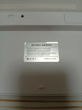 Teclado Sanda BKB800 Plata/Blanco