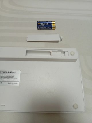 Teclado Sanda BKB800 Plata/Blanco