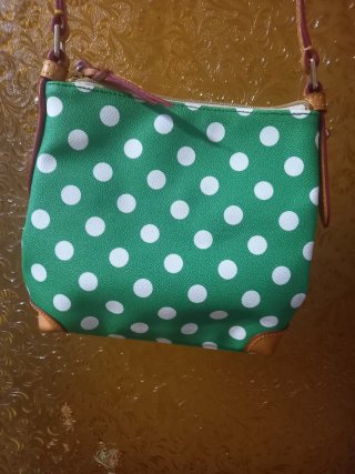 Cartera Dooney & Bourke Verde Lunares