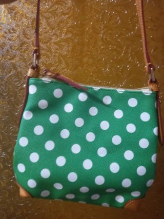 Cartera Dooney & Bourke Verde Lunares
