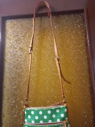 Cartera Dooney & Bourke Verde Lunares