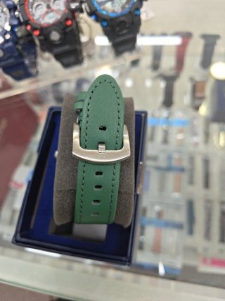Reloj Exactime Verde y Plateado