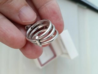 Anillo Pandora Flor Roja y Blanca