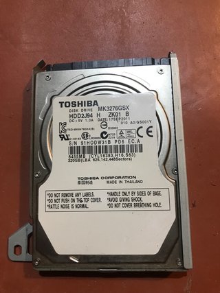 Disco Duro Toshiba MK3276GSX 320GB PS3 Slim