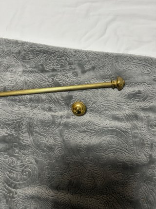 Barra de latón con bola y conector medida uno 20