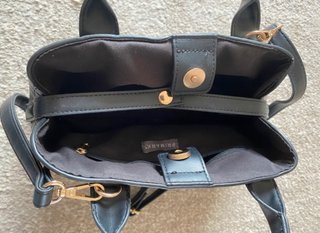 Bolso negro tejido trenzado polipiel
