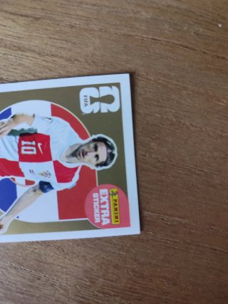 Luka Modric Extra Sticker Oro Panini