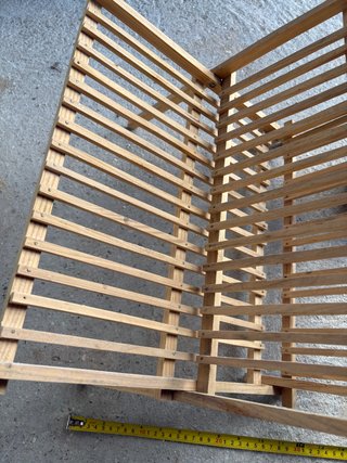 Escurridor de platos y cubiertos de madera plegabl