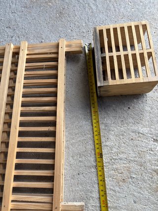 Escurridor de platos y cubiertos de madera plegabl