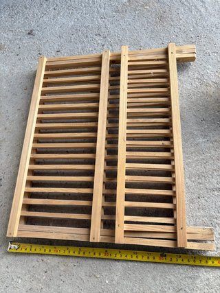 Escurridor de platos y cubiertos de madera plegabl