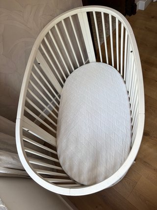 Cuna Stokke Sleepi Blanca + Colchón