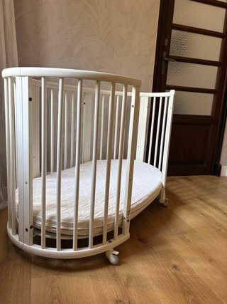 Cuna Stokke Sleepi Blanca + Colchón