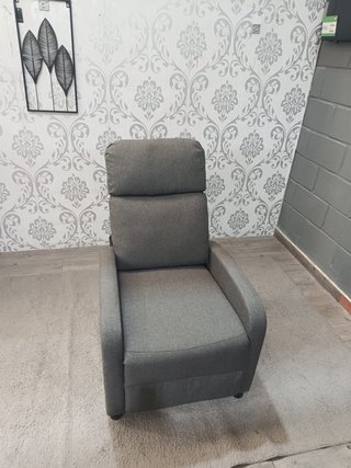 Sillón Reclinable 1 Plaza Gris