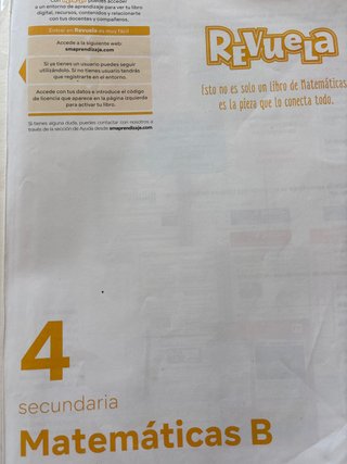 Matemáticas B, 4 secundaria, Revuela