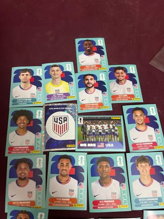 18 cromos USA Mundial 2026 Panini