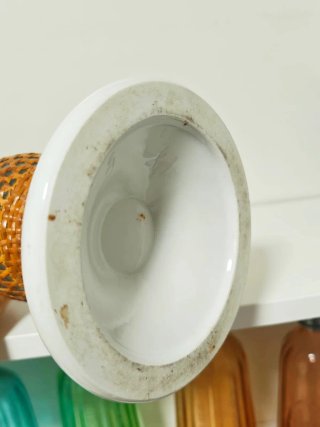 Sifón de Colección. Base de Porcelana. siglo XIX