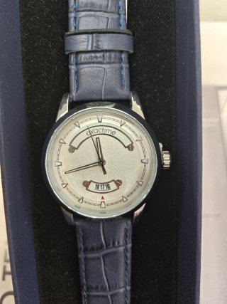 Reloj Exactime Azul Correa Piel