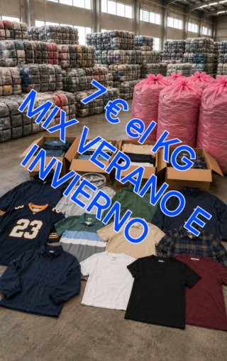 Ropa marca vintage 7€ el Kg