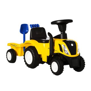 Tractor correpasillos con remolque, bocina, juguet