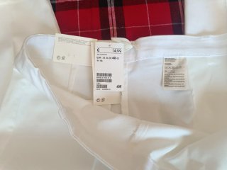 Pantalón vestir blanco sin estrenar