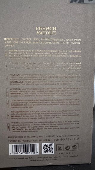 Extracto de Perfume Marmara French Avenue