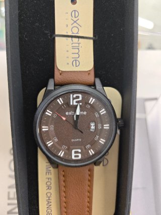 Reloj Exactime Marrón y Negro