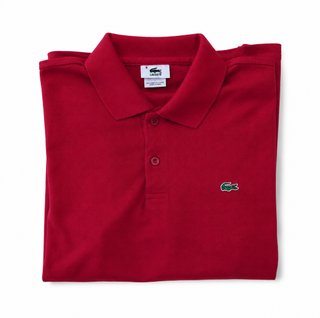 Vintage Lacoste Polo Red Embroidered Crocodile