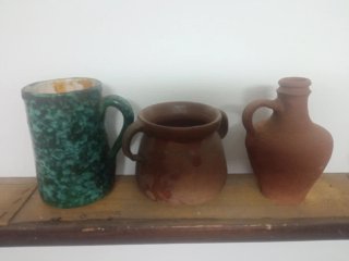 Lote de 5 Vasijas Antiguas Decorativas